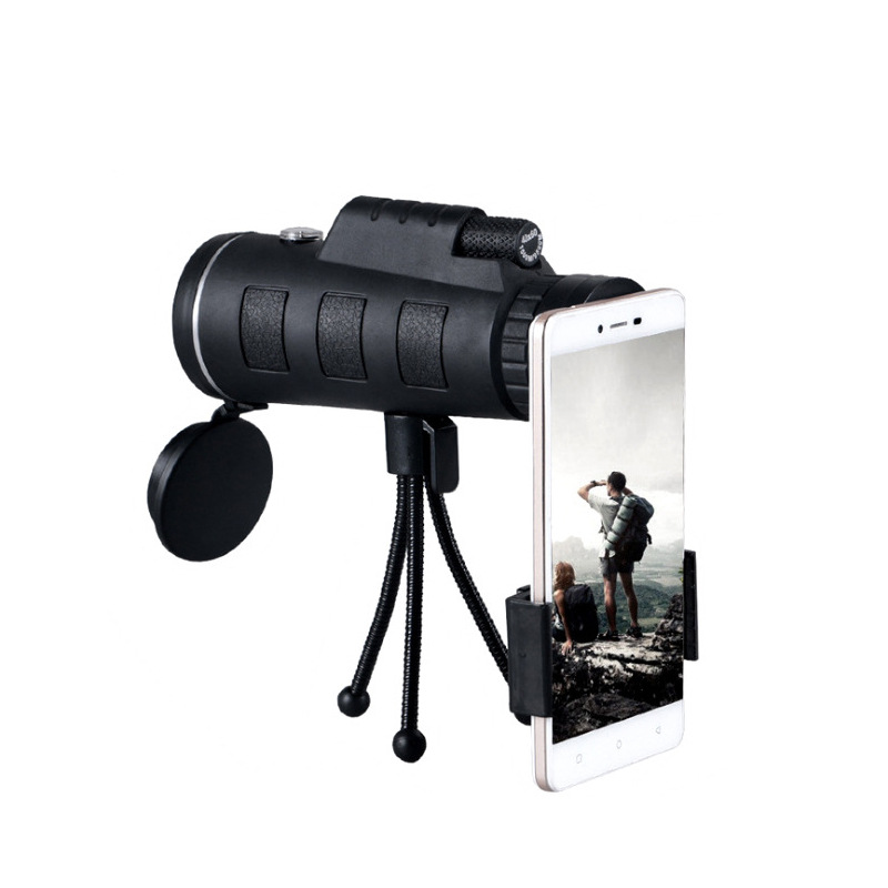 Wholesale Telescope 40 X60 Single and Double Tube Telescope Micro Vision with Compass Mobile Phone Photo Magnifier
