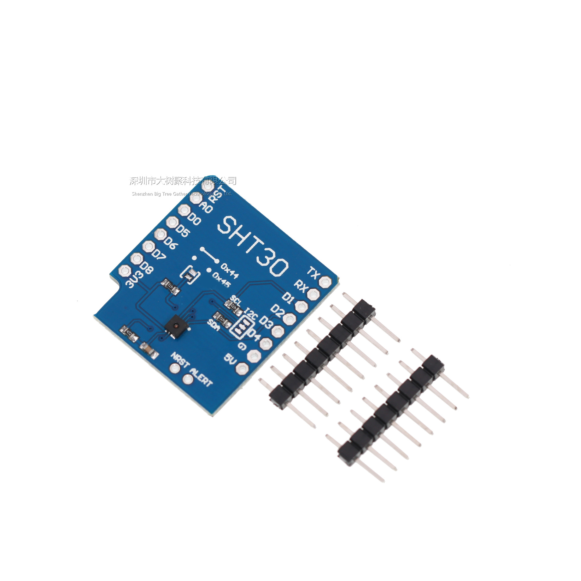 sht30温湿度传感器模块 i2c通讯 温湿度扩展版 for d1 mini