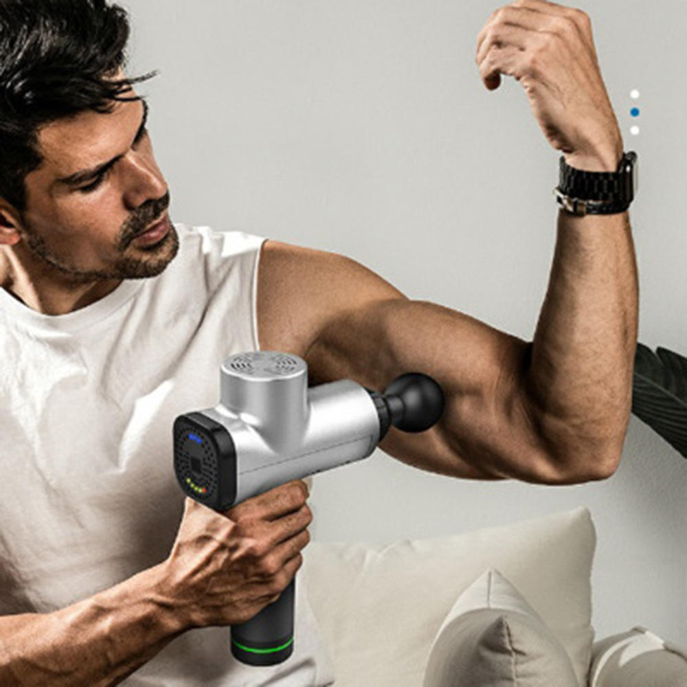 新款按摩枪肌肉筋膜枪 健身理疗经络深度放松器冲击枪 多色可选