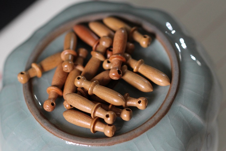 桃木棒槌 编制宝宝挂件 平安配件批发