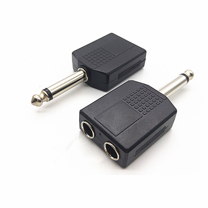 5一分二 6.35一分二 6.5转换头 单声道 6.35分线头