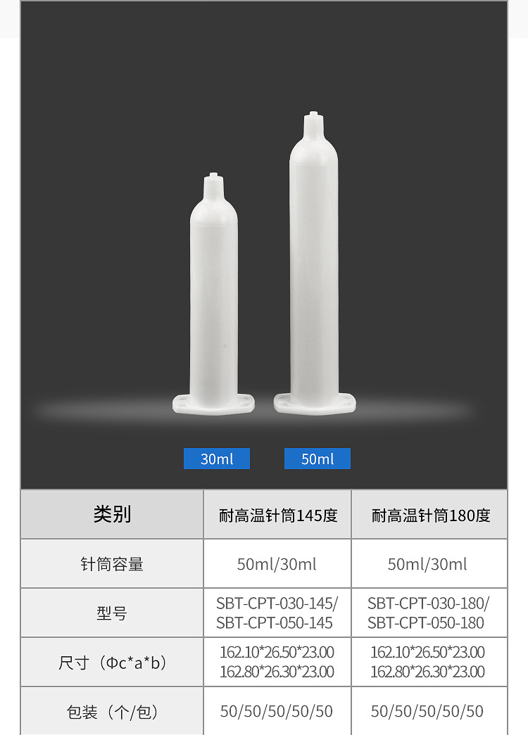 透明针筒 5cc 10cc 30cc 50cc 日式工业点胶针筒_深微智控/swsc