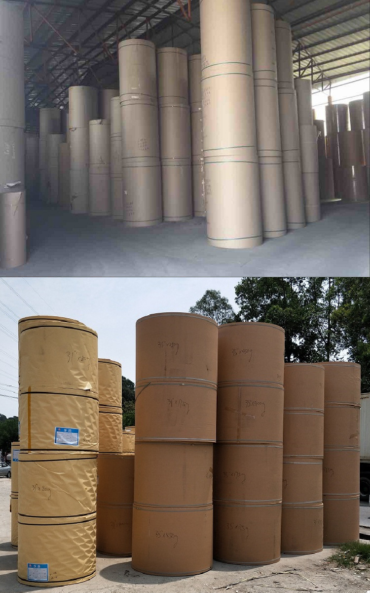 黄牛皮纸厂家直销牛皮包装纸卷牛卡纸再生牛皮纸打包纸可印刷淋膜