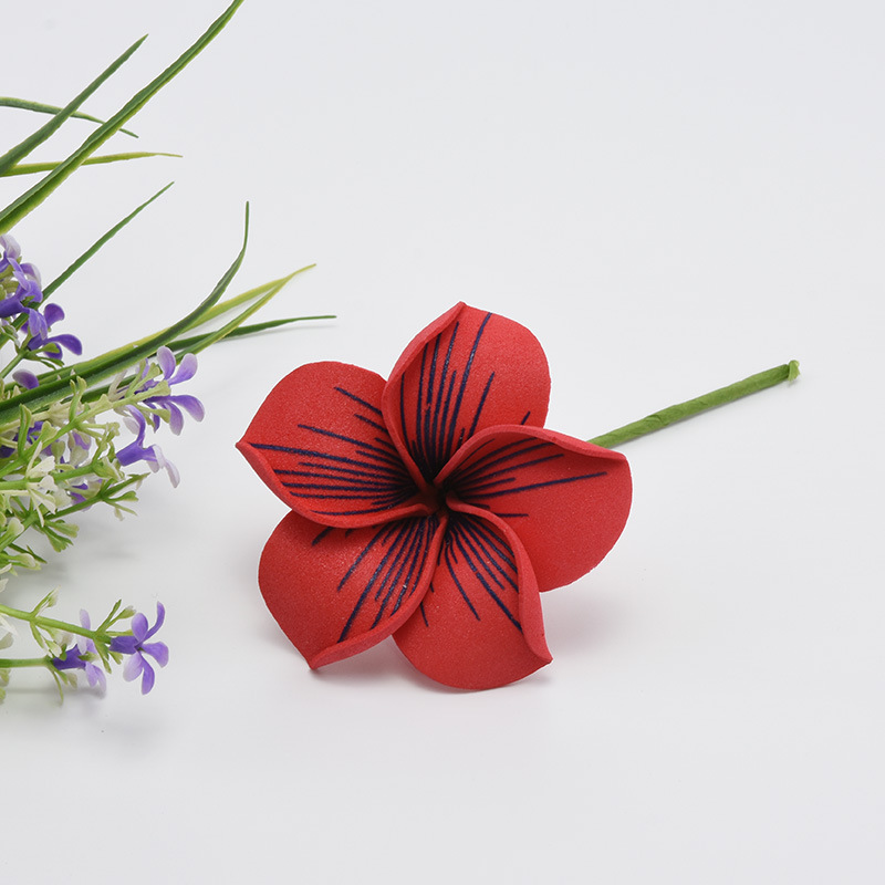 鸡蛋花头饰 仿真eva夏威夷头花 泳装旅游海边pe花 厂家直销
