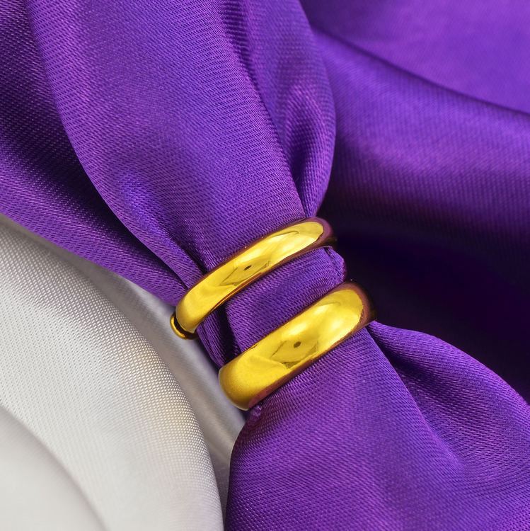 黄铜镀14k金色活口复古情侣对戒越南沙金999饰品古法光面素圈戒指