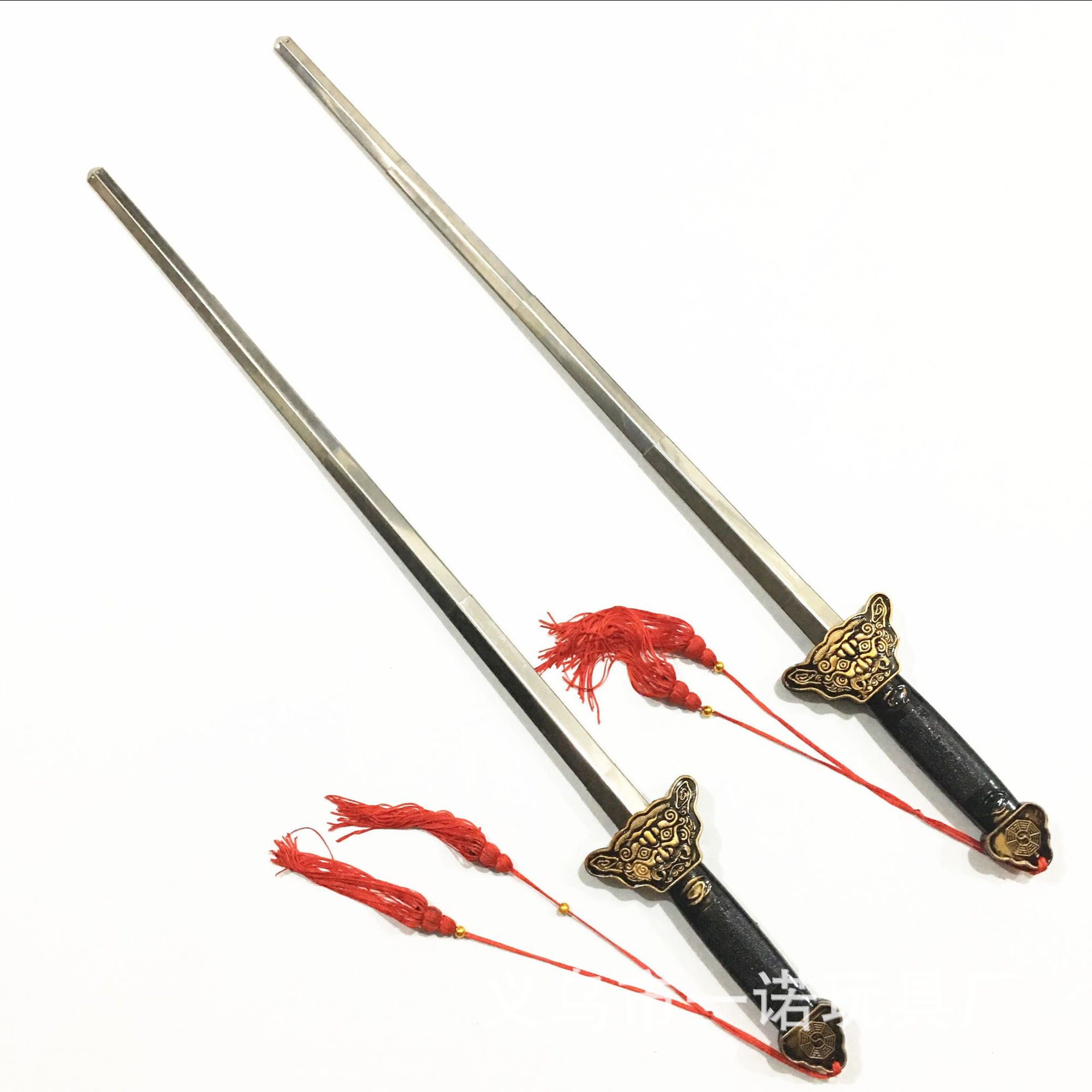 厂家批发儿童玩具不锈钢伸缩剑老人晨练太极剑无开刃无杀伤力舞剑