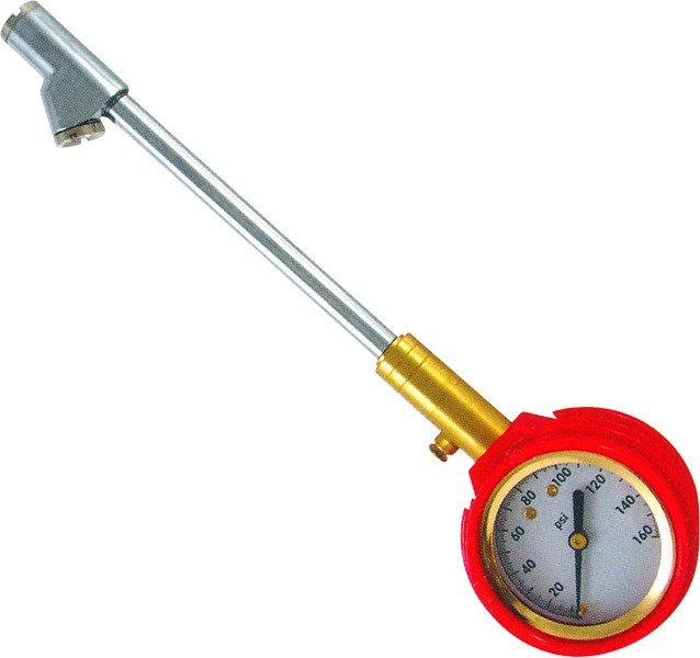 厂家直销高精密 汽车机械胎压计测压表 不锈钢轮胎测压器