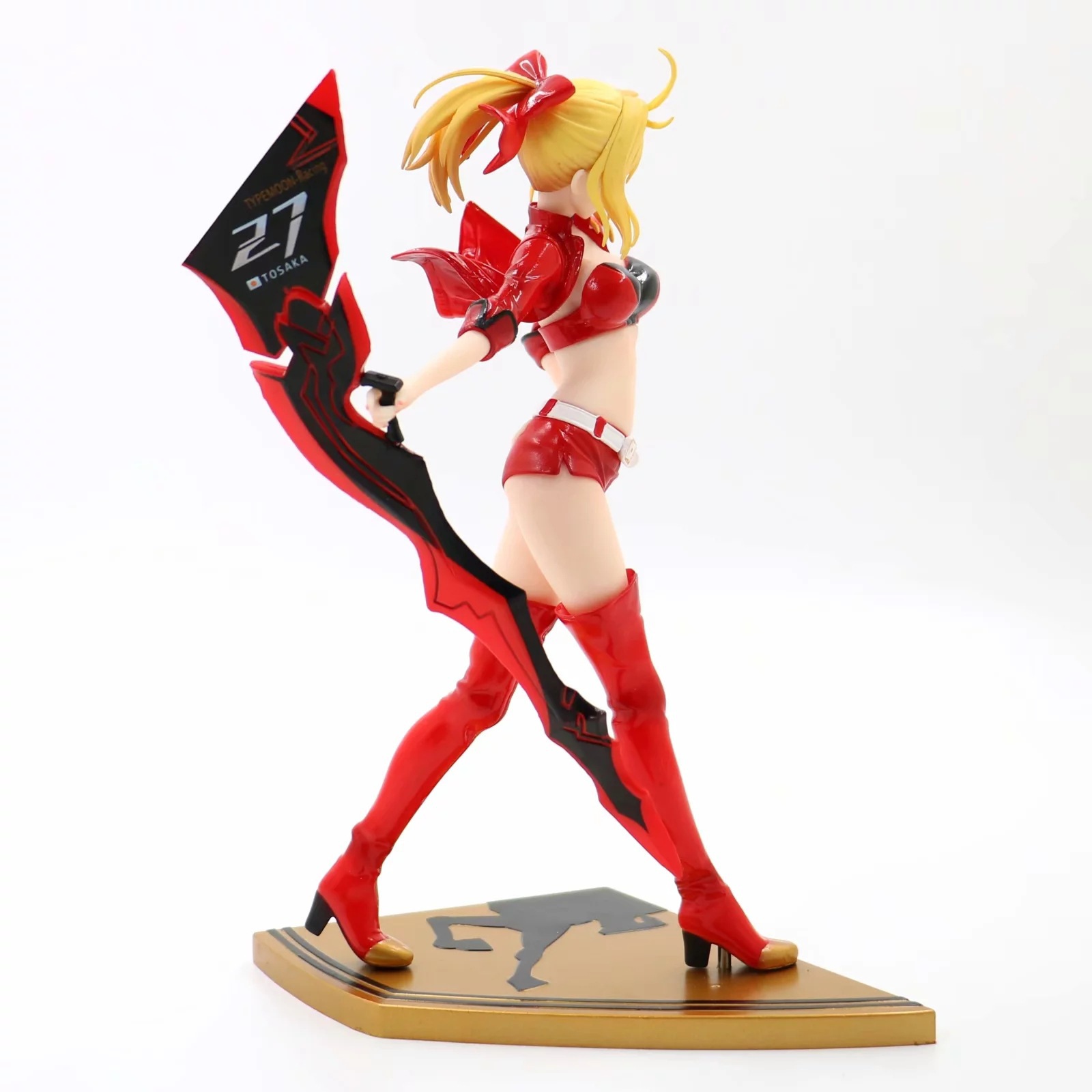 fate/extra stronger 尼禄克劳狄乌斯红saber赛车服盒装手办