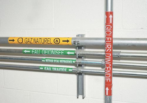 反光膜工业化工管道标识贴 流向箭头标识贴 工业管道流向标识贴