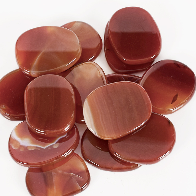 薄石片疗 七彩脉轮不规则薄片 家居装饰创意工艺批发