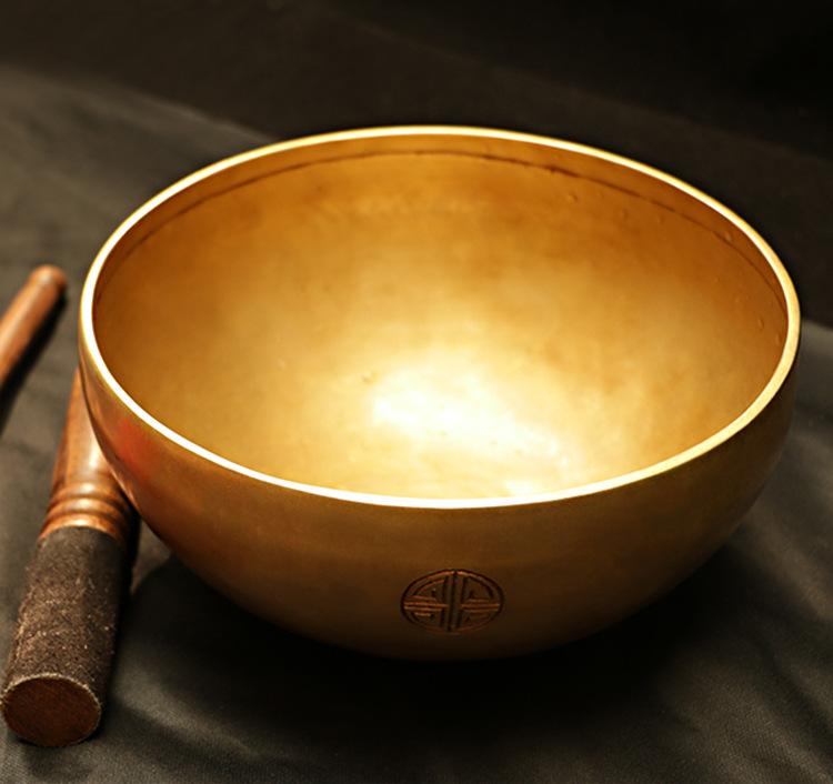 满月颂钵尼泊尔音钵手工钵盂瑜伽冥想颂钵音疗佛音碗铜磬摆件批发