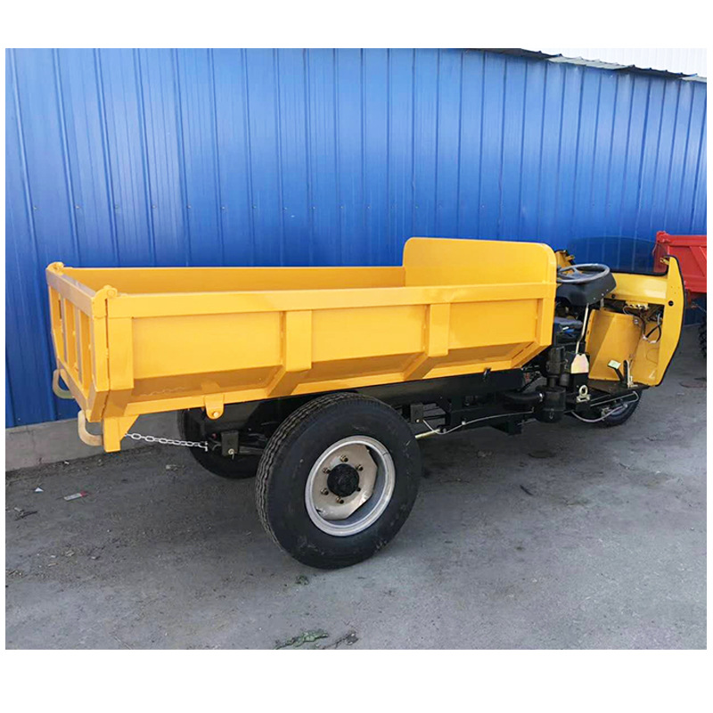 18马力农用拖拉机 液压自卸柴油三轮车 全封闭棚五征同款三轮车