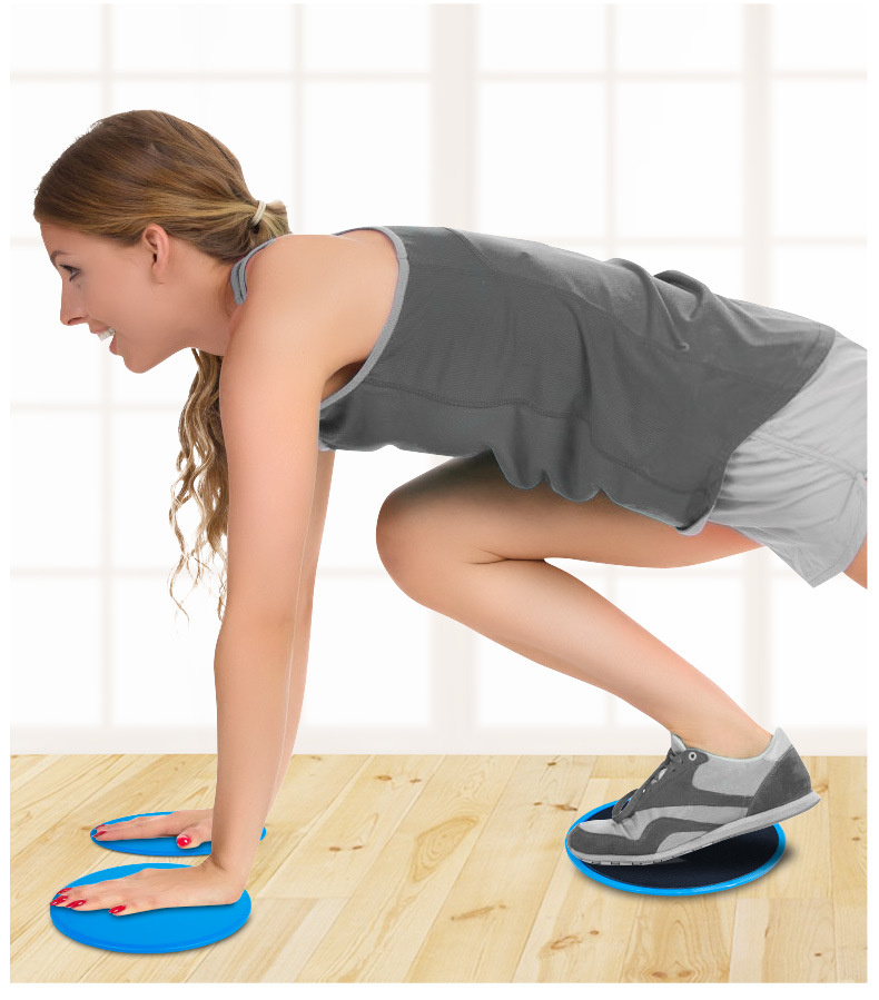 急速健身滑行盘gldingdisc腹肌训练拉丁扭腰平衡滑垫室内运动跨境