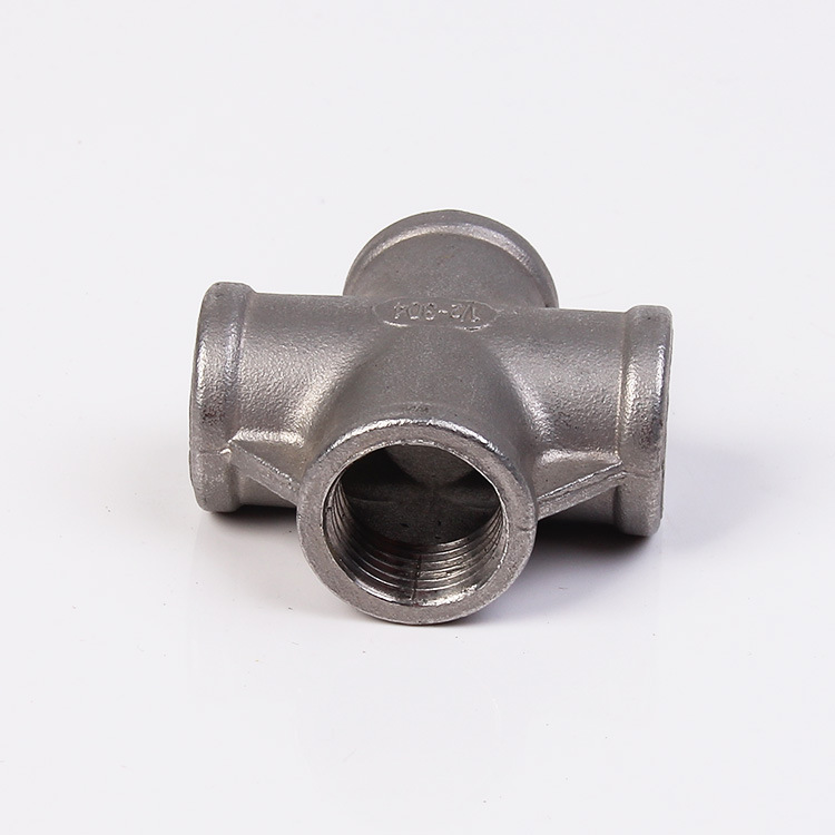 201/304不锈钢内丝四通 内螺纹水管四通接头 丝控等径接头