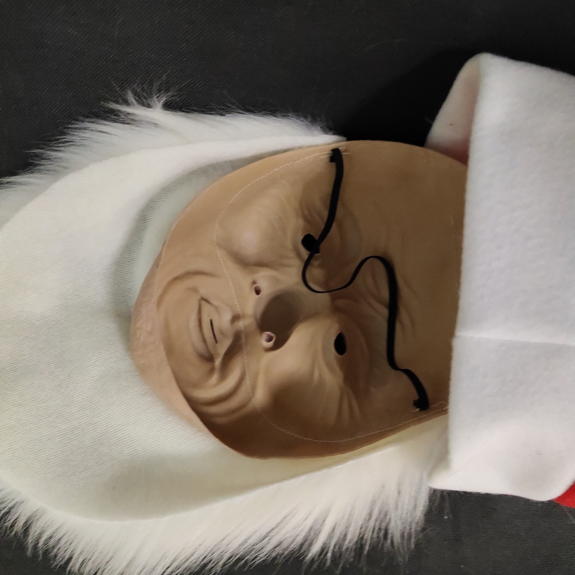 圣诞礼品圣诞老人面具乳胶节日橡胶面具化妆舞会面具男圣诞老公公