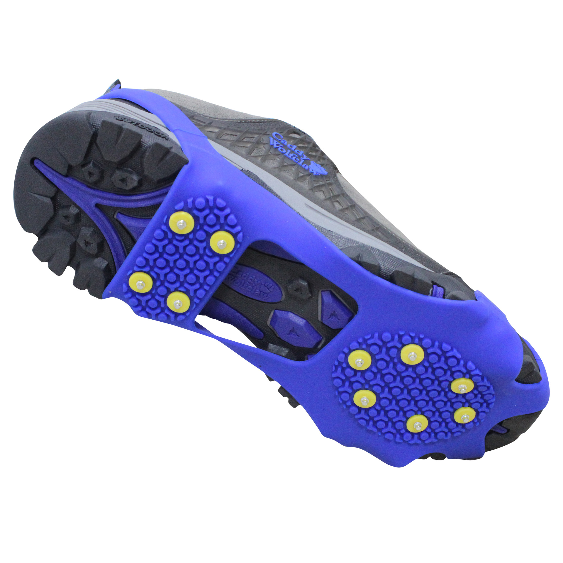 升级版雪地防滑鞋套 10齿十钉登山冰爪户外防滑套雪地鞋套 分尺码