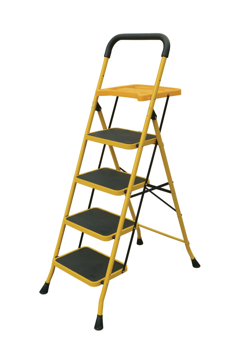 八字脚托盘铁梯家用方便使用可折叠可移动人字梯