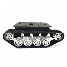 12V大功率电机TS100履带车金属坦克兼容Arduino机器人DIY智能小车