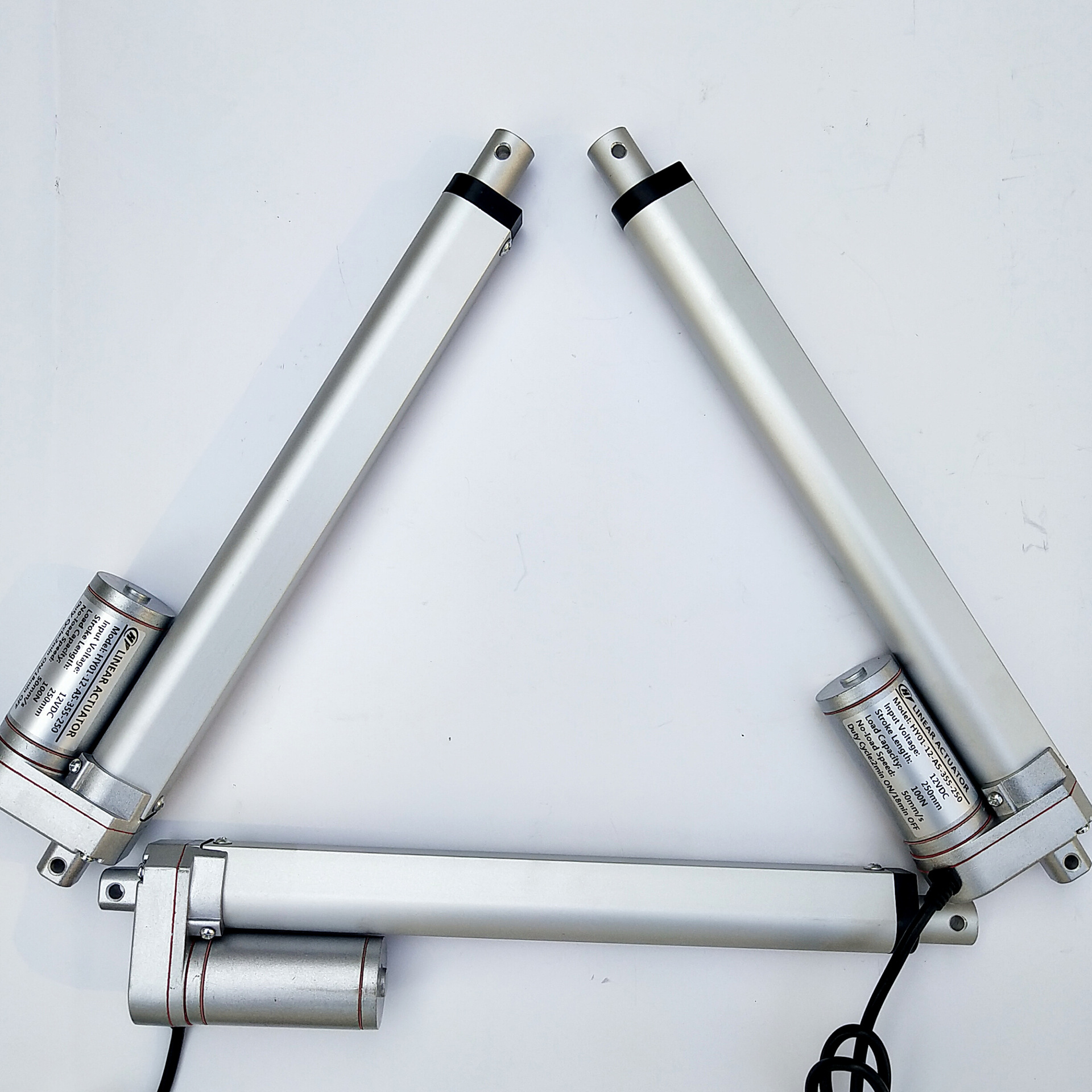 静音电动推杆铝合金直流减速升降杆 微型电动伸缩杆批发