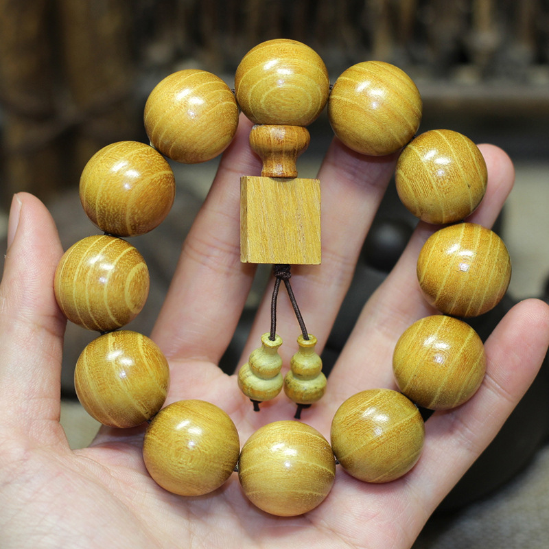 方牌葫芦 黄金檀手串佛珠 念珠手链木质文玩饰品佛教檀木文玩代发