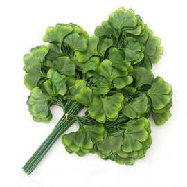 厂货批发叶婚庆假树叶仿真树枝造景仿真树叶酒店园林装饰仿真银杏