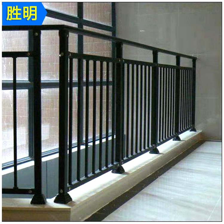 欧式阳台防护栏 铁艺晾台安全防护栏杆 别墅阳台隔离扶手护栏-阿里巴