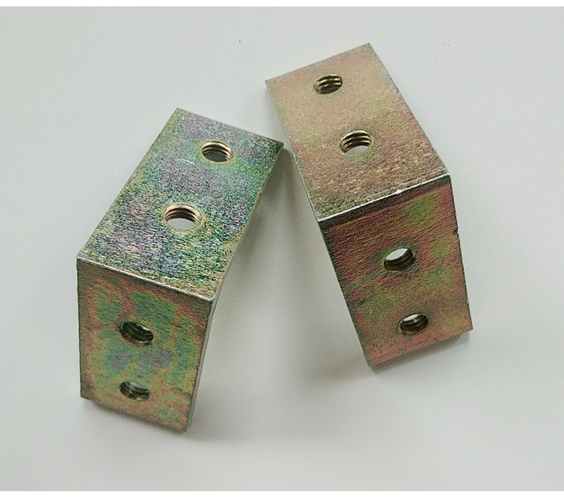 角码直角活动隔断配件65款镀锌角码金属制品活动隔断角铁加工定制