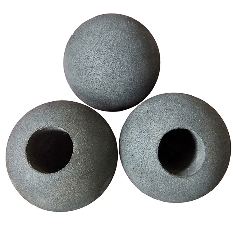 oem定制黑色筋膜枪球头经络保健按摩器打孔泡沫头60度5cm eva球