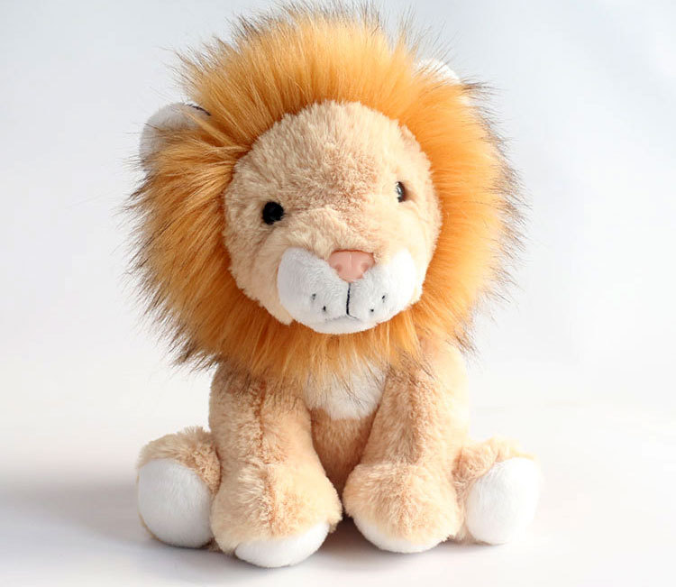 jsq toys新款可爱卡通狮子公仔布娃娃女孩坐姿狮子毛绒玩具批发