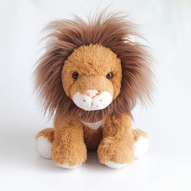 jsq toys新款可爱卡通狮子公仔布娃娃女孩坐姿狮子毛绒玩具批发