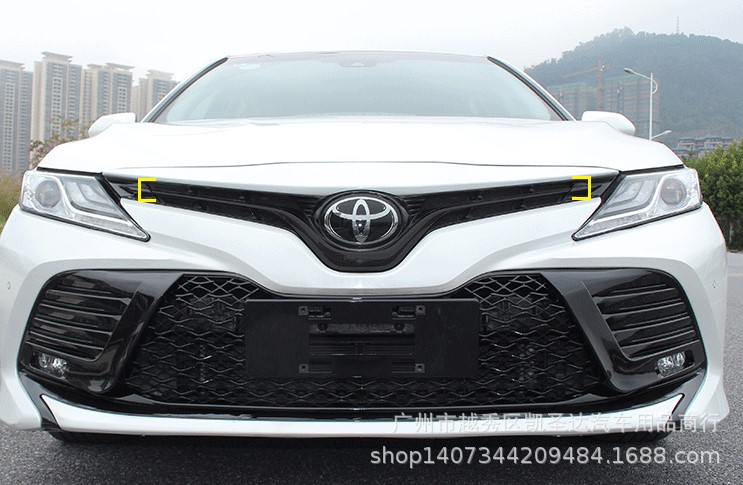 适用于八代凯美瑞中网改装专用18-19款凯美瑞前脸亮黑蜂窝中网