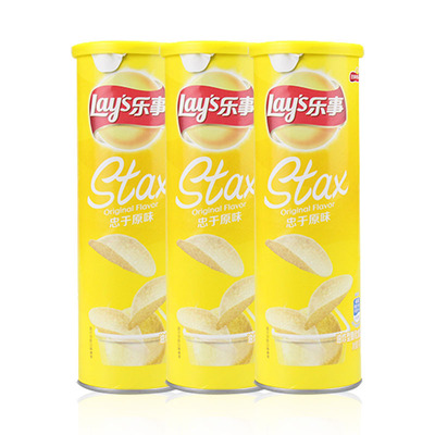 百事食品 乐事104g*24罐装马铃薯片忠于原味口味