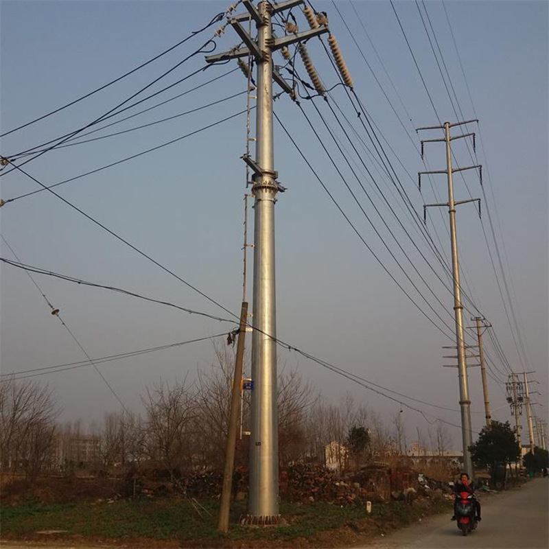 电力钢管杆10kv耐张钢杆转角钢杆终端钢杆热镀锌电力钢杆末端钢杆
