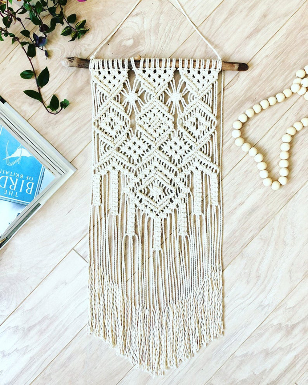 厂家直销棉绳编织挂毯 波西米亚壁挂北欧风家居装饰壁毯手工艺品