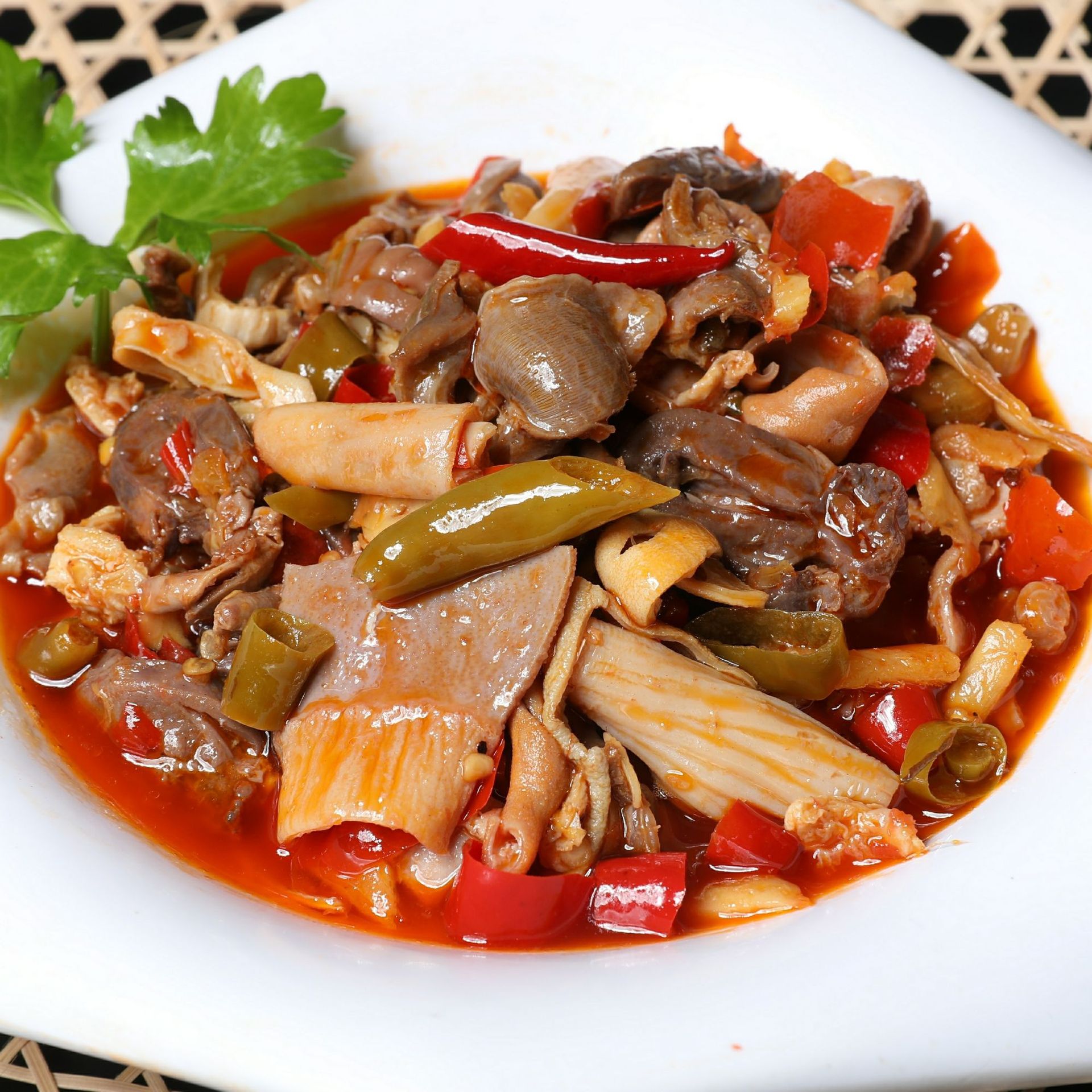 泡椒鸡杂面条浇头米饭盖浇饭加热即用料包臊子餐饮商用