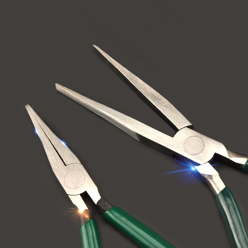 弹簧持9字手表工具起卷弯持针钳尖嘴钳批发小型工业级多功能大号