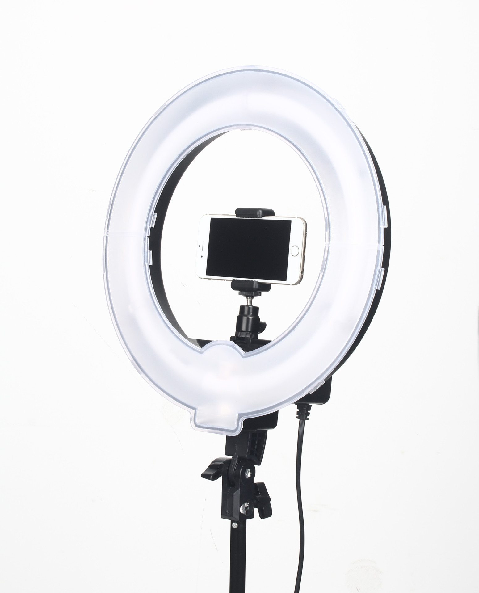 12寸环形摄影人像自拍美妆补光灯主播灯静物拍摄灯(可调光)