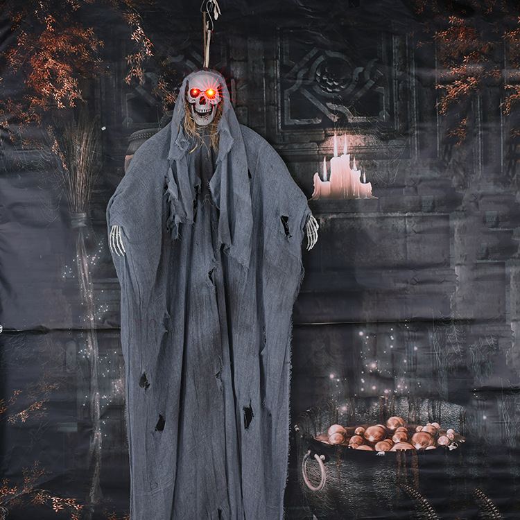 万圣节鬼屋道具 吊饰长发女鬼酒吧ktv密室逃脱吓人大挂鬼整蛊玩具