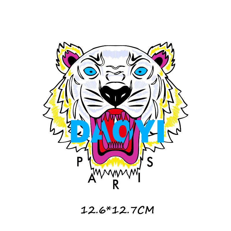 潮牌骷髅头男装印花贴纸 过粉柯式高弹耐水洗烫图烫印衣服贴加工