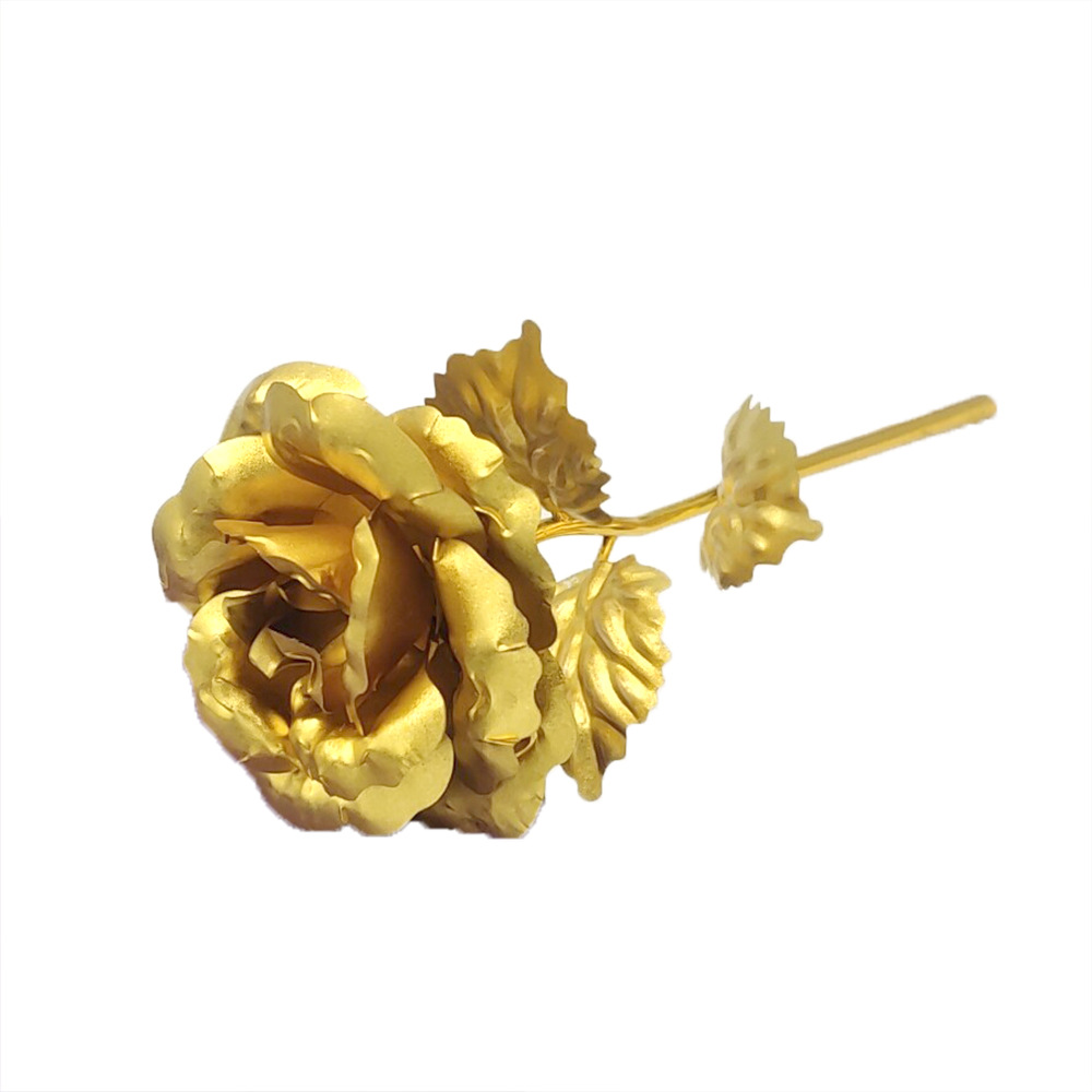 Factory 24K Gold-Foil Roses Gold Foil Flower Artificial Flower Christmas Valentine's Day Gift Creative Gift Activity Gift
