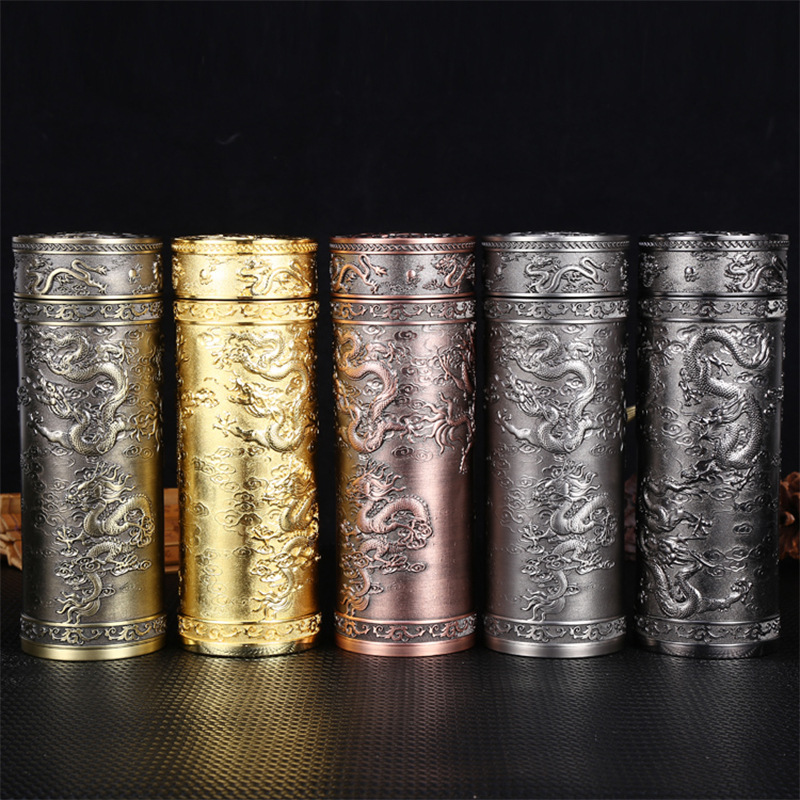 Sterling Silver 999 Liner Silver Cup Stainless Steel Vacuum Thermos Cup Handmade Embossed Business Gift Cup Wholesale Printing