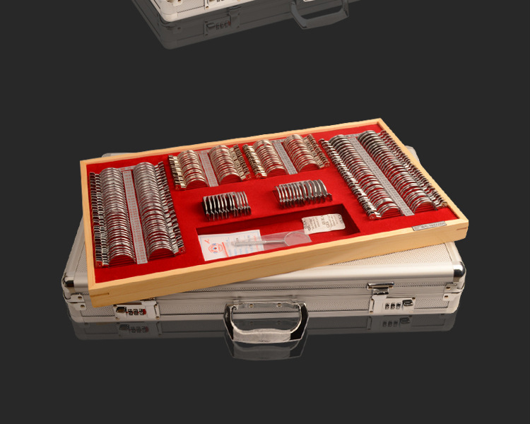 华辉验光镜片箱 验光箱 插片箱 金属圈232型