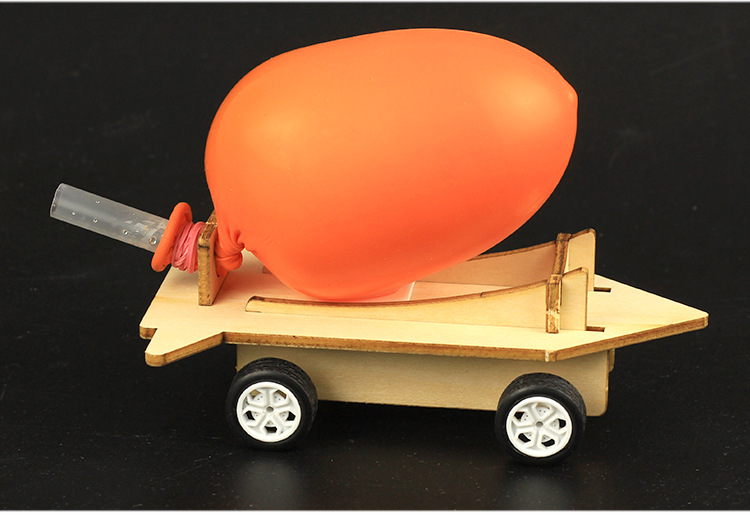 diy气球反冲力小车学生科学实验器材料包科普手工科技小制作发明