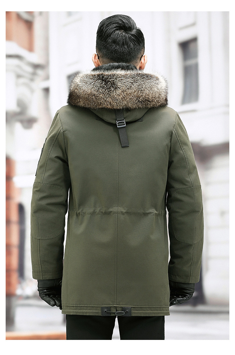 反季派克服男皮草林貂内胆中长款冬季20新款真皮皮衣外套皮毛一体