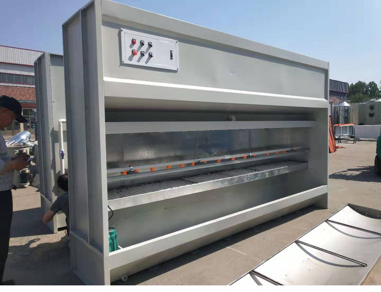 厂家直销无泵水幕喷漆柜 水旋柜漆雾净化效率 环保型水漩柜