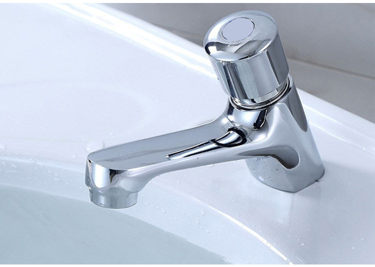 按压式水龙头 单冷式自动关闭洗脸盆洗手盆台盆心驰面盆延时龙头