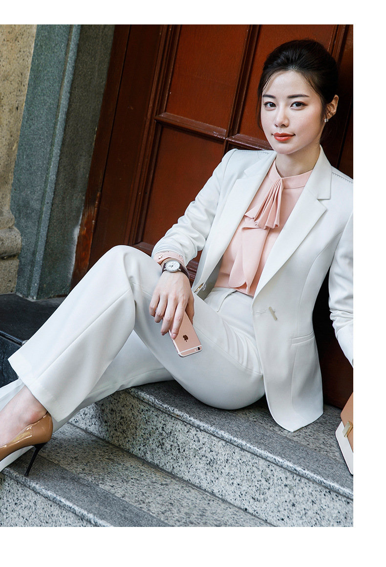 chic裤女白色高腰阔腿裤显瘦直筒高个子垂感西装裤长裤气质休闲裤