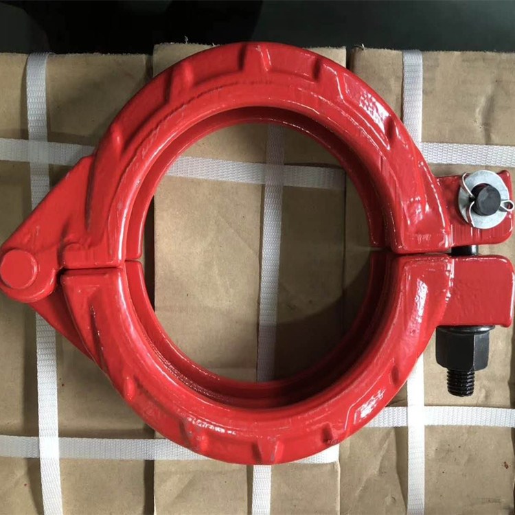 厂家供应大象dn125压把式锻造快速管卡 混凝土泵车泵管管卡卡箍