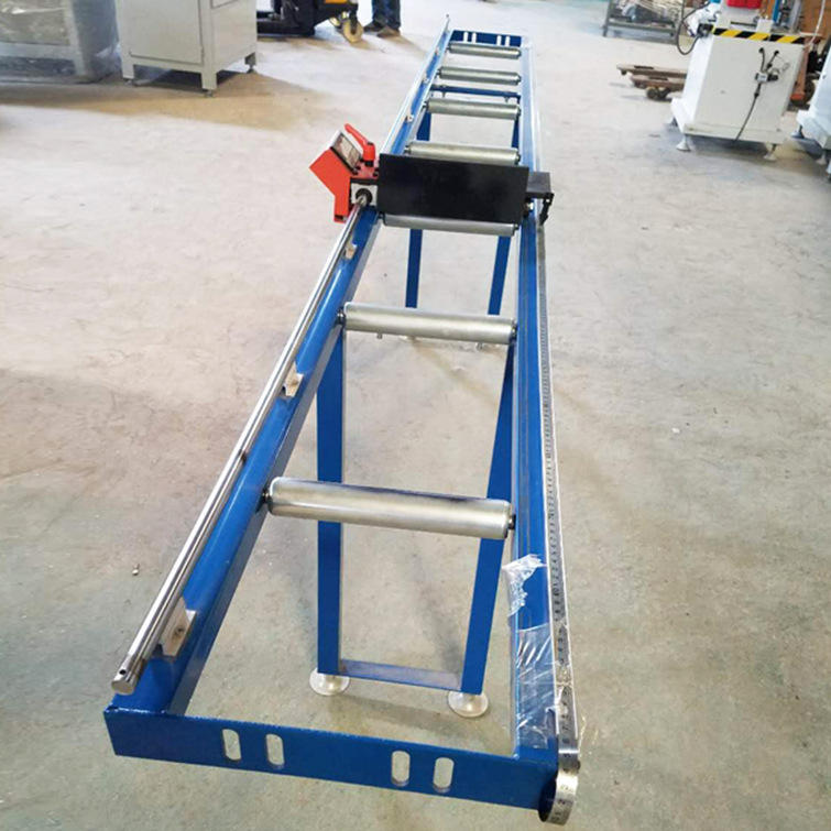 专业生产铝材切割机上料架 切割机下料架  双轨滚筒送料架