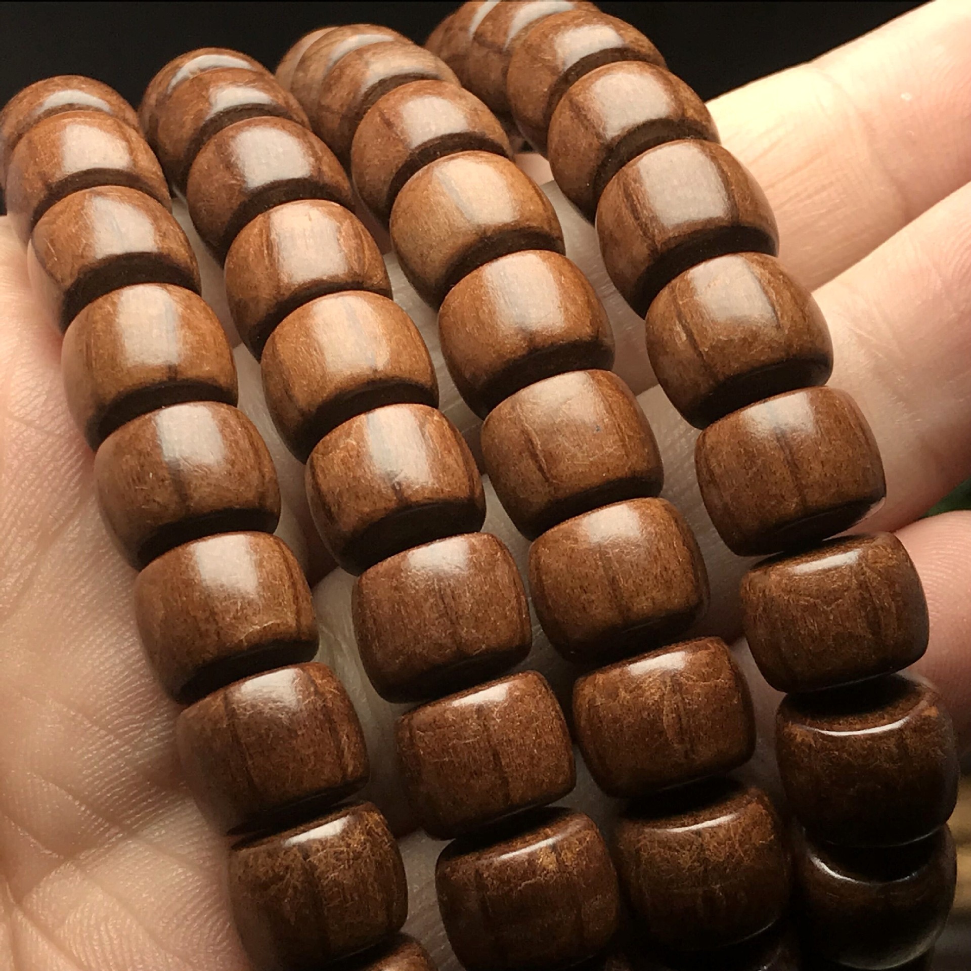 五台山藏式老料六道木108颗降龙木精品老料男女手持挂珠木质念珠